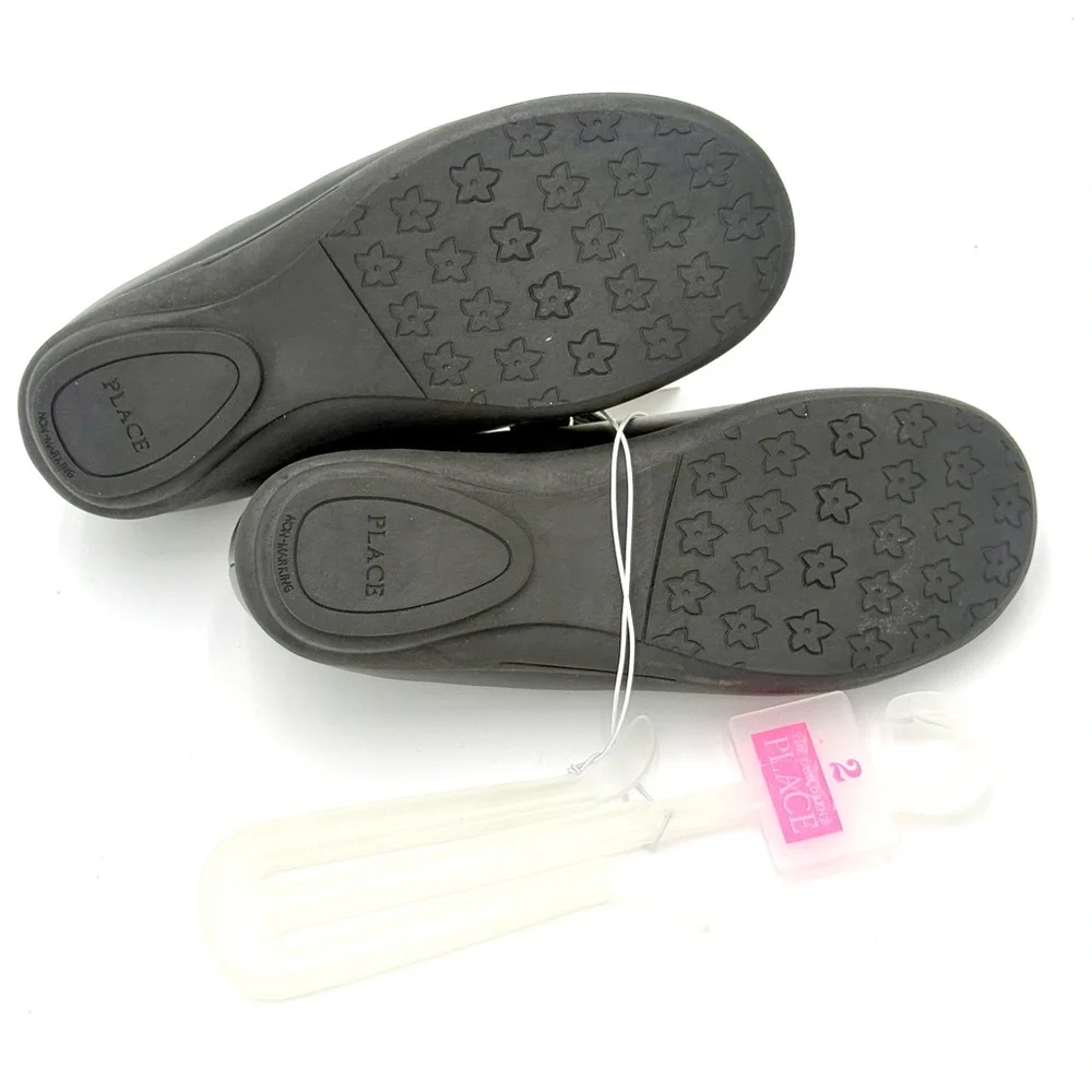 Children's‎ Place Girls Black Cat Mary Jane Shoes NEW Size 2